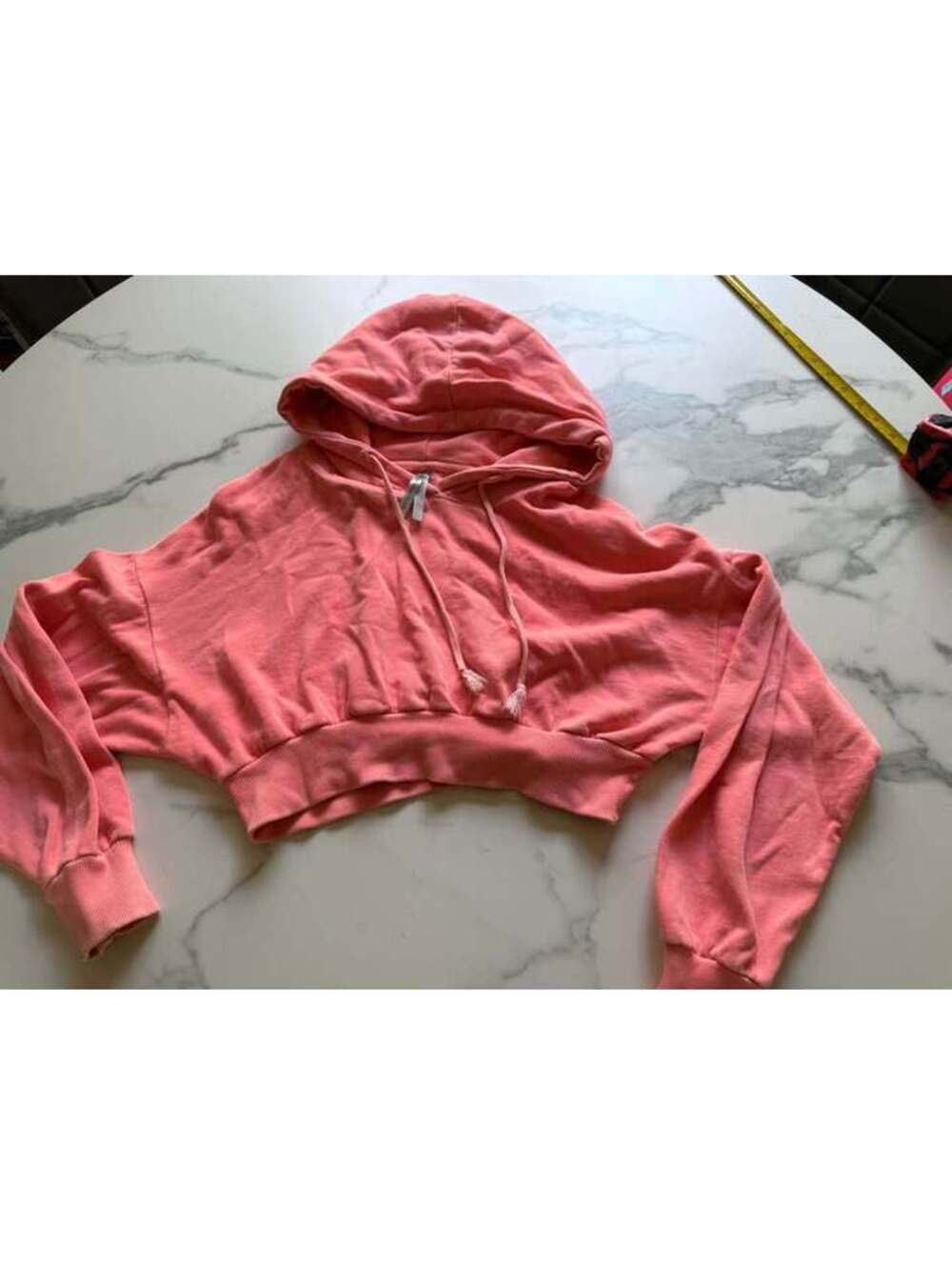 Coral J.O & Co crop hoodie womanโs small